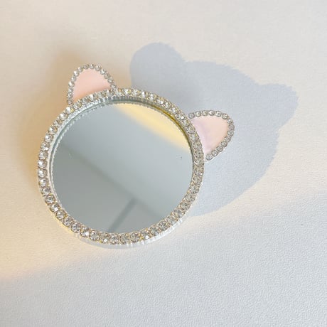 鏡ミラー スマホグリップ 可愛いデコポップソケット タンド機能付き おしゃれスマホソケット  落下防止 豪華綺麗M635