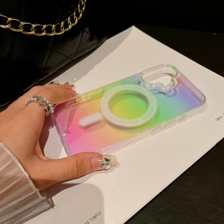 iPhone16plus/16ケース おしゃれ 透明感 iPhone15/14/13miniケース MagSafe対応 黄ばまない 多彩 [M4670]