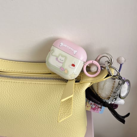 猫ちゃん Airpods4ケース 可愛い パステルカラー AirpodsPro2ケース airpods3/2カバー リング付き 女子力高い[M5362]