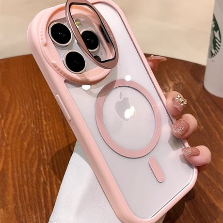 カメラ保護ケース付 iPhone17Pro/16ProMaxケース スタンド機能 Magsafe対応 アイフォン15/14promax/13ケース 黄ばまない 滑り止め加工[M4588]