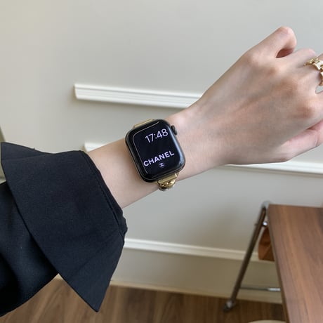 パールチェーン AppleWatchバンド エレガント 高品質高級感 アップルウォッチ10/9 ベルト Ultra3/2/1 Series 10/9/8 SE3/2/1 セレブ愛用 [M5540]