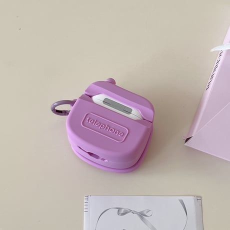 鏡付 シリコン Airpods 4ケース ナス Airpods3/Pro2ケース airpodspro2カバー  女子力高い リング付 大人可愛い[M5218]
