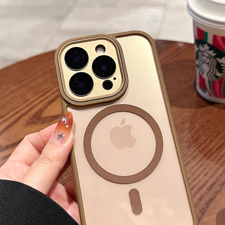 レンズ保護 iPhone16pro/15promaxケース Magsafe対応 耐衝撃加工 アイフォン14pro/13/promax/12カバー 黄ばまない 高品質 耐久性ある[M4903]