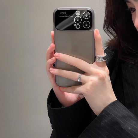 レンズカバー付 iPhone14/15ケース シンプル iPhone13Pro/12/11カバー お揃い 使いやすい 全面保護 トレンド[M3230]