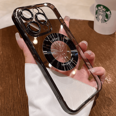 iPhone16/16Proケース MagSafe対応 カメラ保護 クリア メッキ 黄ばまないアイフォン15pro/14/13proカバー[M3521]