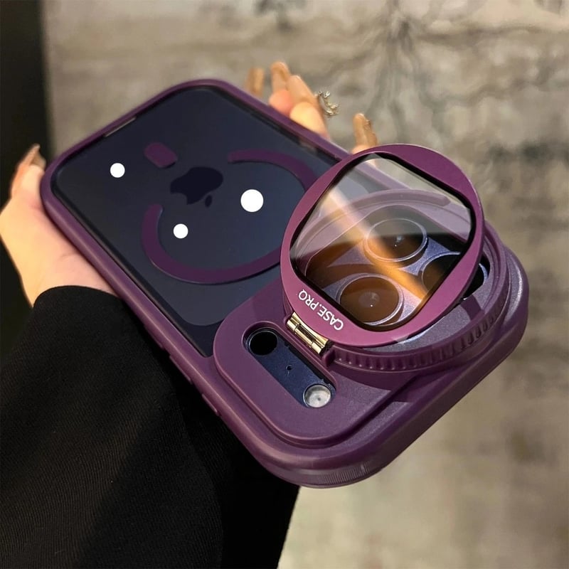 カメラ保護ケース付 iPhone17Pro/16ProMaxケース スタンド機能 Magsaf