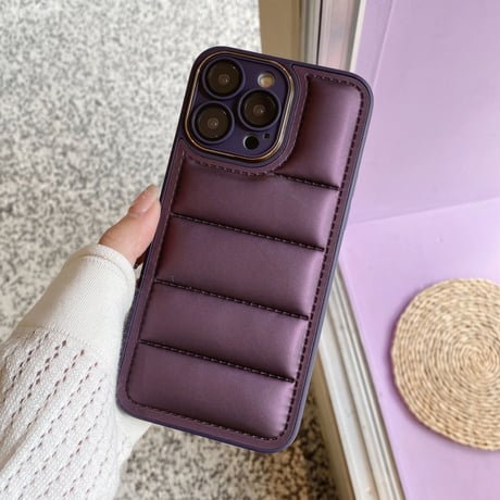ダウン iPhone14pro/14plusケース レンズフイルム付 アイフォン13/12/11カバー 頑丈 冬に人気 男女兼用 プレゼントにおすすめ[M2513]