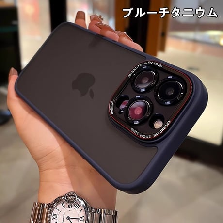 指紋防止 iPhone16pro/16promaxケース 耐衝撃 iphone15pro/14/13promax/12カバー カメラ保護 丈夫[M4672]