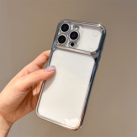 メッキ クリアiPhone17ProMax/17Proケース 高透明 iPhone16ProMax/15Pro/14カバー 頑丈 薄型軽量 [M6480]