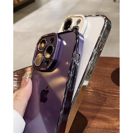 カメラレンズ保護 iPhone15Pro/16ProMaxケース 高級感耐衝撃 iPhone14pro/13Proクリアケース 耐久性 丈夫 高透明[M3580]