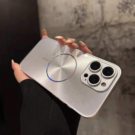 キラキラ iPhone16Pro/16plusケース 耐衝撃 Magsafe対応 iPhone15promax/14/13proカバー 高級感 全面保護 贅沢 存在感抜群[M5411]