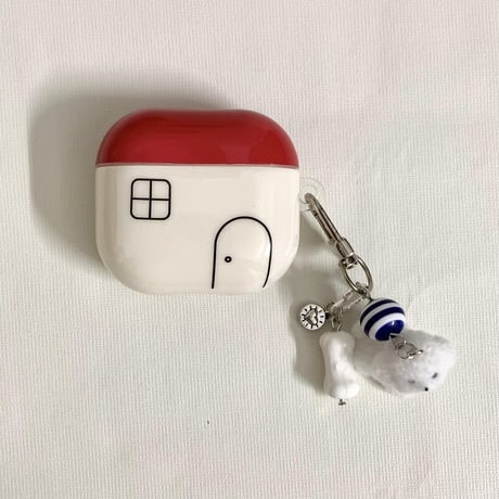可愛すぎ Airpods4ケース 家 犬ちゃんキーホルダー エアポッズ3/Pro2ケース airpodspro2カバー 丈夫 ギフトにおすすめ[M5393]