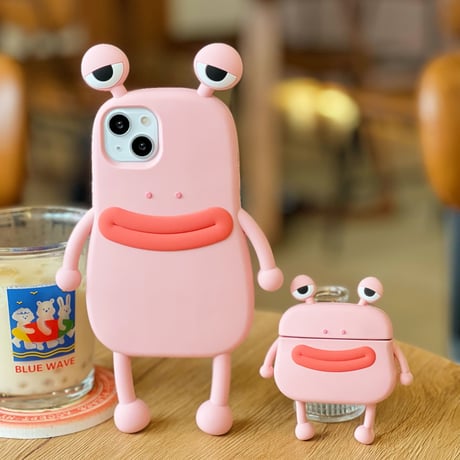 可愛いカエル airpods3ケース  お揃い airpodsproカバー  超キュート 頑丈  シリコン プレゼントにおすすめ[M2132]