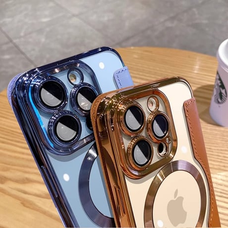 手帳型 iPhone16Pro/16ProMaxケース ICカード収納 レザーiPhone15Pro/14plus/13カバー magsafe対応 レンズカバー [M4625]
