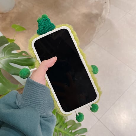 サングラスモンスター  iphone14/14promaxケース  モフモフ お揃いアイフォン13/12/11カバー  柔らか 可愛いギフトにおすすめ[M2252]
