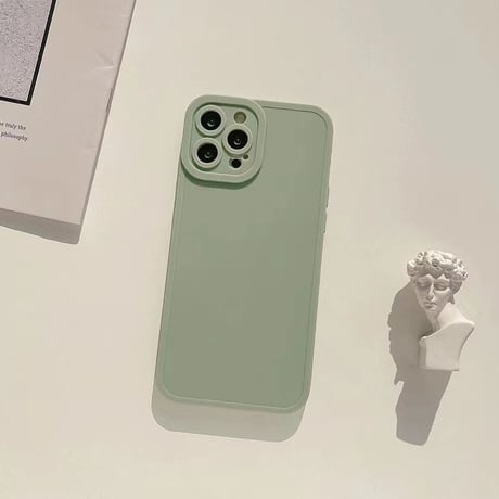 無地シンプル iphone14/13miniケース  高級感 淡色 iphone12pro/11カバー  高品質  頑丈 7色お揃い 全面保護 [M1916]