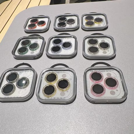 ダイヤレンズカバー iPhone17/17Proシリーズ 16/16proシリーズカメラレンズフィルム アイフォン15pro/14/13 おしゃれ キラキラ[M4931]