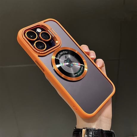 MagSafe対応 iPhone15pro/15promaxケース  レンズ保護フィルム付 スタンド付  耐衝撃 カッコイイ iphone14/13/12カバー[M3566]