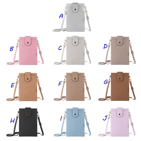 レザー製 スマホケース  ショルダーバック  全種類対応 可愛い ファッションセンスいい 携帯/お札/カード/小銭入など収納 便利[M2348]