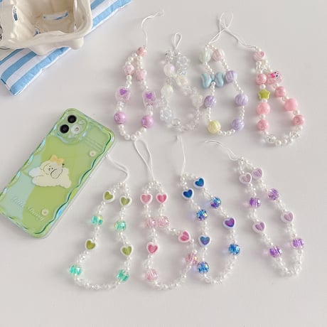 レーザー光るスマホストラップ   キラキラ  綺麗 ハンド携帯ストラップ  女子力アップ  落下防止  便利  全機種対応  頑丈[M2941]