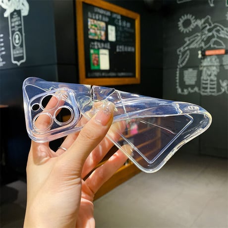 カード入れ2個 iphone15/14promaxケース  クリア iphone13/12/11カバー   シンプルコーデ 可愛い 交通カード/クレジットカードなど収納[M2193]