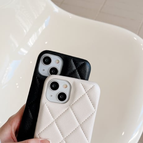 セレブ愛用 革製 iphone14pro/14plusケース 菱形 アイフォン13/12/11カバー 高級感  ファッション おしゃれ ガールズに人気[M2351]