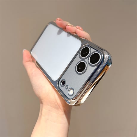 メッキ クリアiPhone17ProMax/17Proケース 高透明 iPhone16ProMax/15Pro/14カバー 頑丈 薄型軽量 [M6480]