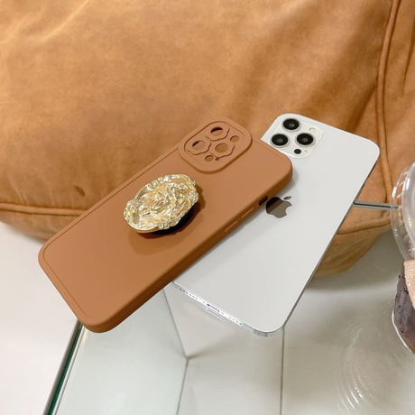 金属グリップ付 iPhone13pro/13promaxケース   スマホスタンド iphone12 /11promaxカバー   可愛い 品質いいM1138