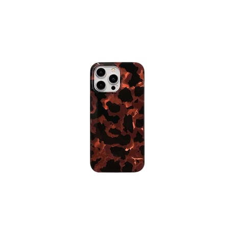 べっ甲 iPhone15/15proケース 透明感 レトロ感 iPhone14/13pro/12promaxケース クール  高級感[M4122]