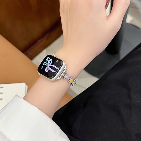 ジュエリーハート AppleWatchバンド ダイヤ メタル AppleWatchベルト Series 11/10/9/8 SE3/2  Ultra3/2/1 高級感高品質 上品[M6485]