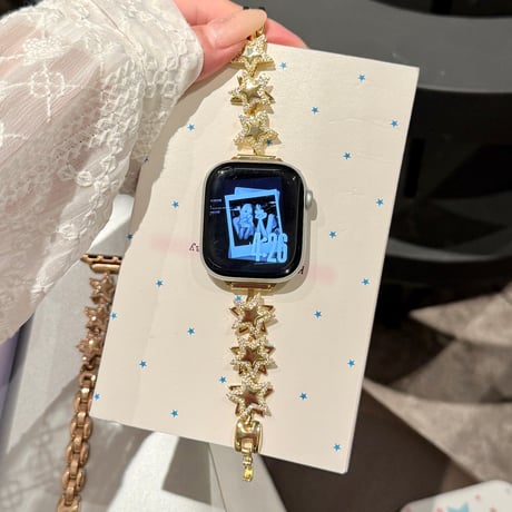 ダイヤ星  AppleWatchバンド メタル AppleWatchベルト Series 11/10/9/8 SE3/2  Ultra3/2/1 高級感高品質 人気品[M6439]