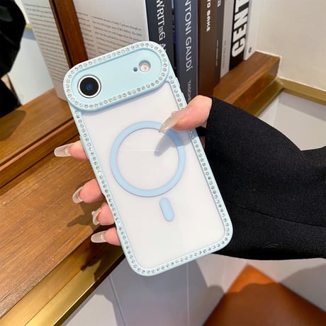 ジュエリーライン iPhone17/17Airケース MagSafe対応 iPhone17Pro/17ProMaxカバー パステルカラー 黄ばまない [M5667]