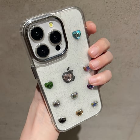 ダイヤ iPhone15pro/15promaxケース ストラップ付 iphone14pro/13/12カバー キラキララメ 高級感 黄ばまない[M4215]