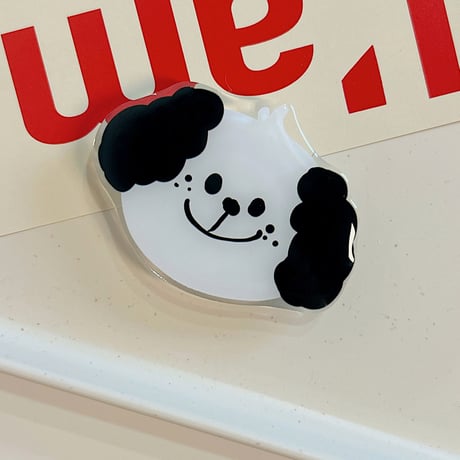 可愛い動物 スマホグリップ 全機種対応 折り畳み式グリップトーク 卓上スタンド機能付き 粘着タイプ[M2918]