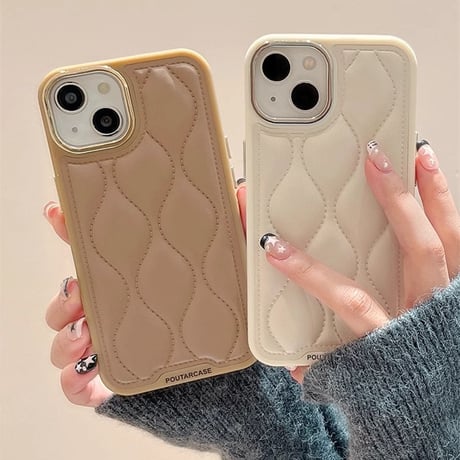 皮 水紋 iPhone15/15Proケース シック iPhone14Pro/13/12Proカバー  ファッションセンスいい 高級感[M3792]