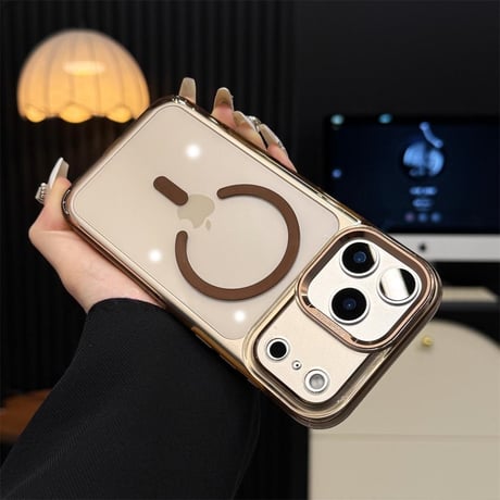 カメラコントロールボタンカバー付 iPhone17/17ProMaxケース MagSafe対応 高透明光沢感 17Pro/Airケース 耐衝撃 高品質 [M5723]