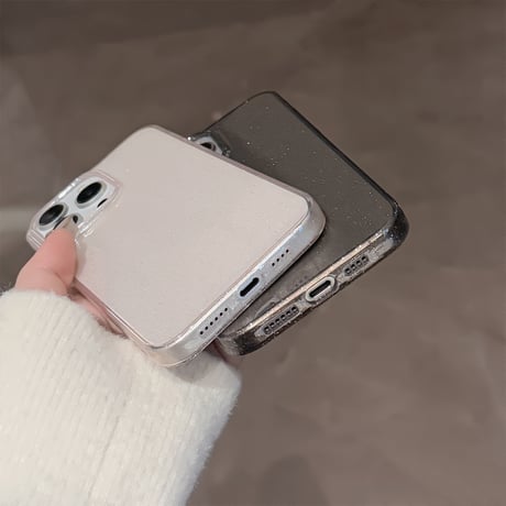 定番 iPhone16pro/16promaxケース キラキララメ iPhone15pro/14pro/13/12カバー 黄ばまない クリアケース [M5085]