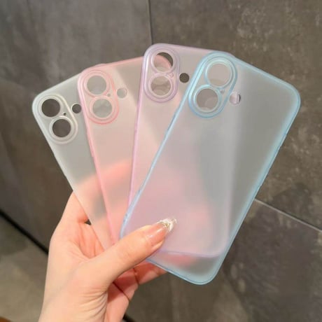 指紋防止 iPhone17Pro/17ケース マット仕上げ  iPhone17ProMax/Air/16Proケース 半透明 軽量 カメラカバー [M5981]