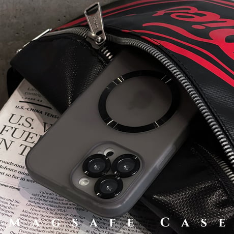 指紋防止 MagSafe対応 iPhone15plus/15proケース  半透明マット iPhone14/13proソフトケース カメラ保護 シンプル [M3554]