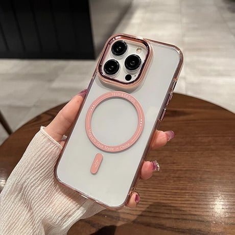 クリア iPhone15promax/15proケース MagSafe アイフォン14/13proカバー 黄ばまない 頑丈 耐久性ある [M3534]
