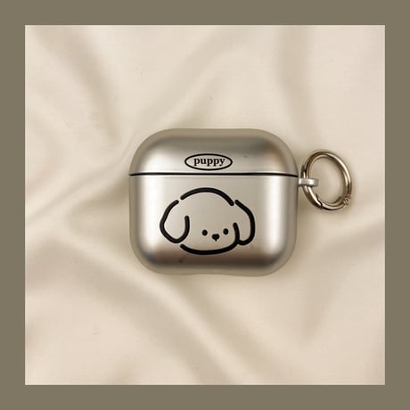 猫/ワンちゃん Airpods Pro3ケースカバー メッキ 指紋防止 Airpods4/3カバー pro2/Pro1ケース 可愛いキーホルダー お揃い[M6158]
