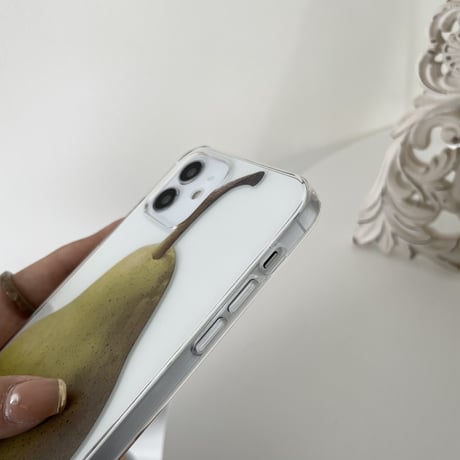 梨柄  iphone14/13/11/12proケース ナシ   iphonexr/se2カバー  果物のクリアケース  可愛い便利 M628