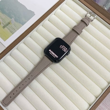 レザー Apple watchバンド エレガント アップルウォッチベルト Ultra3 series11 10 98 7 6 SE3 SE2  高級感 耐久性ある[M5800]