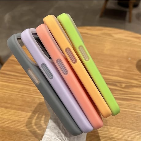 指紋防止 シリコンiPhone15/15pro/15plusケース  手さわりいい丈夫 iPhone14pro/13/12カバー シンプル風[M3938]