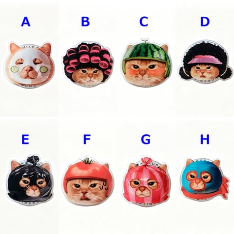 猫ちゃん マグネット式 スマホリング 磁石グリップスタンド 便利 かわいい ギフトに最適 [M6340]