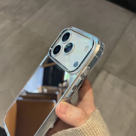 ミラー iPhone17Pro/17Airケース オシャレ 鏡面 iPhone16Pro/15promax/14カバー シンプル 丈夫 [M5551]