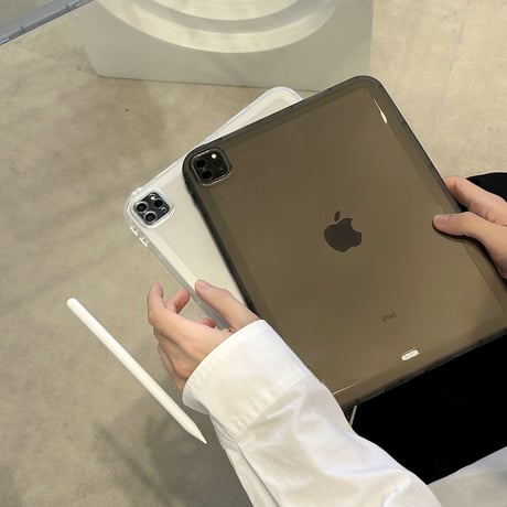 透明 背面型 iPad Pro11inchケース  艶あり iPad Air第4/3世代カバー mini4/5/6  シンプル 使いやすい 軽量頑丈  男女兼用[M2476]