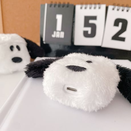 かわいい犬 airpodsproケース  ふわふわ エアポッツカバー   暖かい 秋冬グッズ  面白い M1109