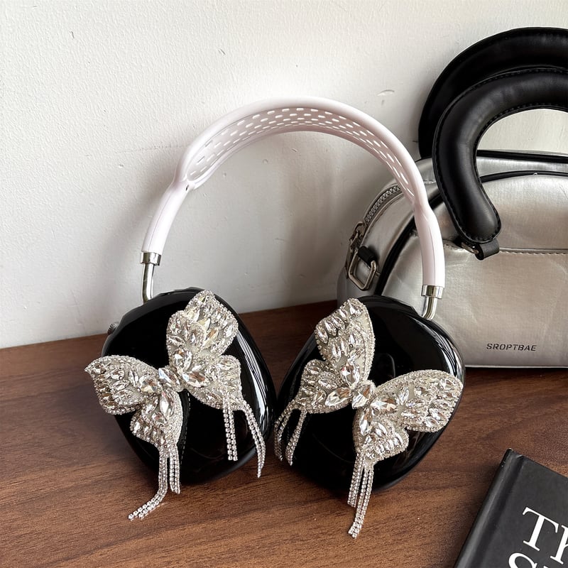 ダイヤ蝶 AirPodsMaxケース めっちゃ可愛い エアーポッズ マックス専用