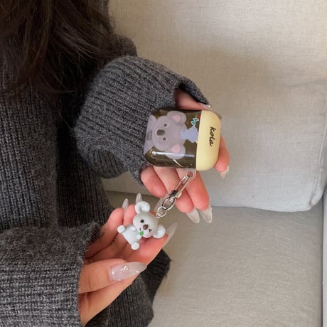 コアラ Airpods 4ケース 可愛すぎ Airpods3/2カバー Airpodspro2/pro  キーホルダー付き ギフトにおすすめ[M5021]